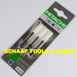 Bit Torx impakt T25 x 38 mm krachtbit voor slagschroefmachines per 3 verpakt | 751183